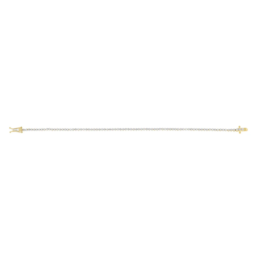 1/2 Carat Diamond Bracelet in 9ct Yellow Gold - Image 2