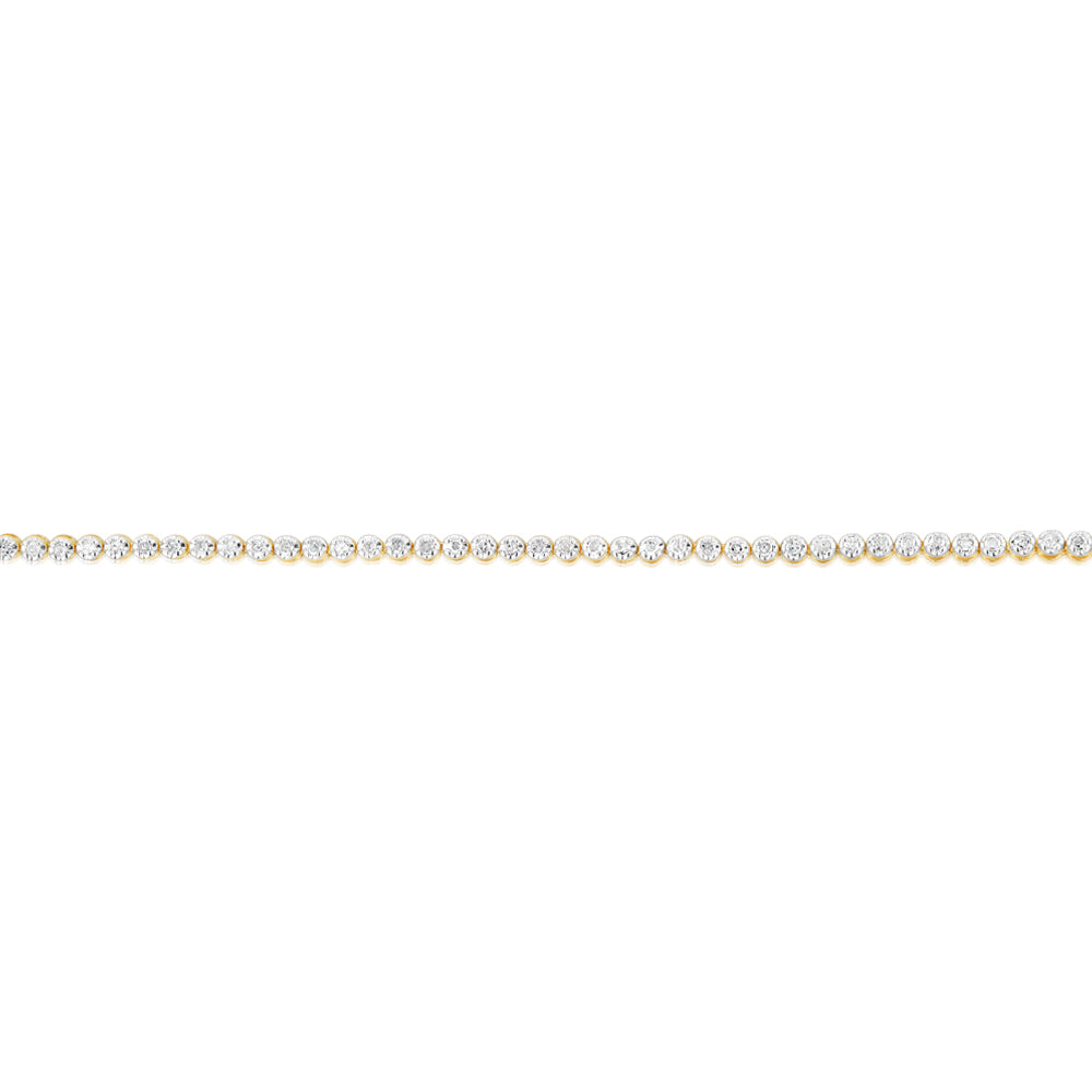 1/2 Carat Diamond Tennis Bracelet in 9ct Yellow Gold - Image 2
