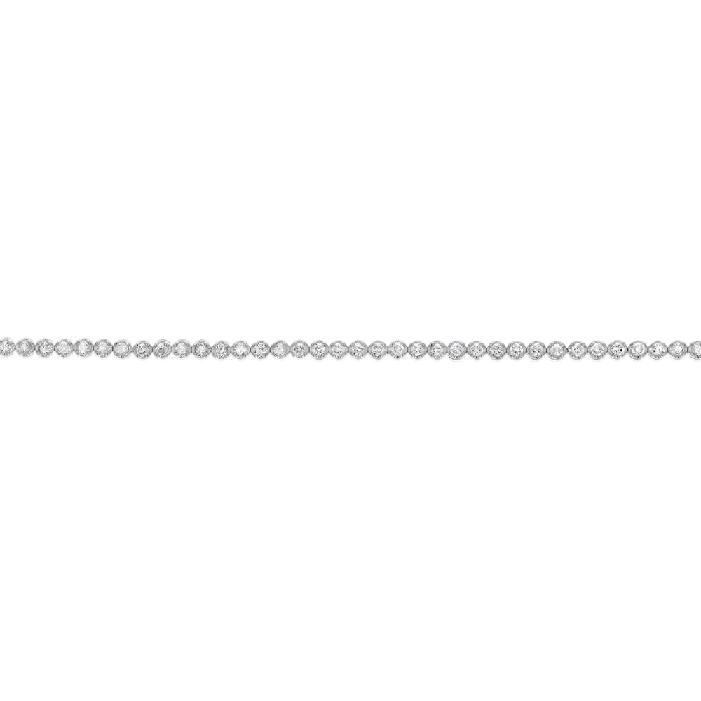 1 Carat Diamond Tennis Bracelet in 10ct White Gold - Image 3