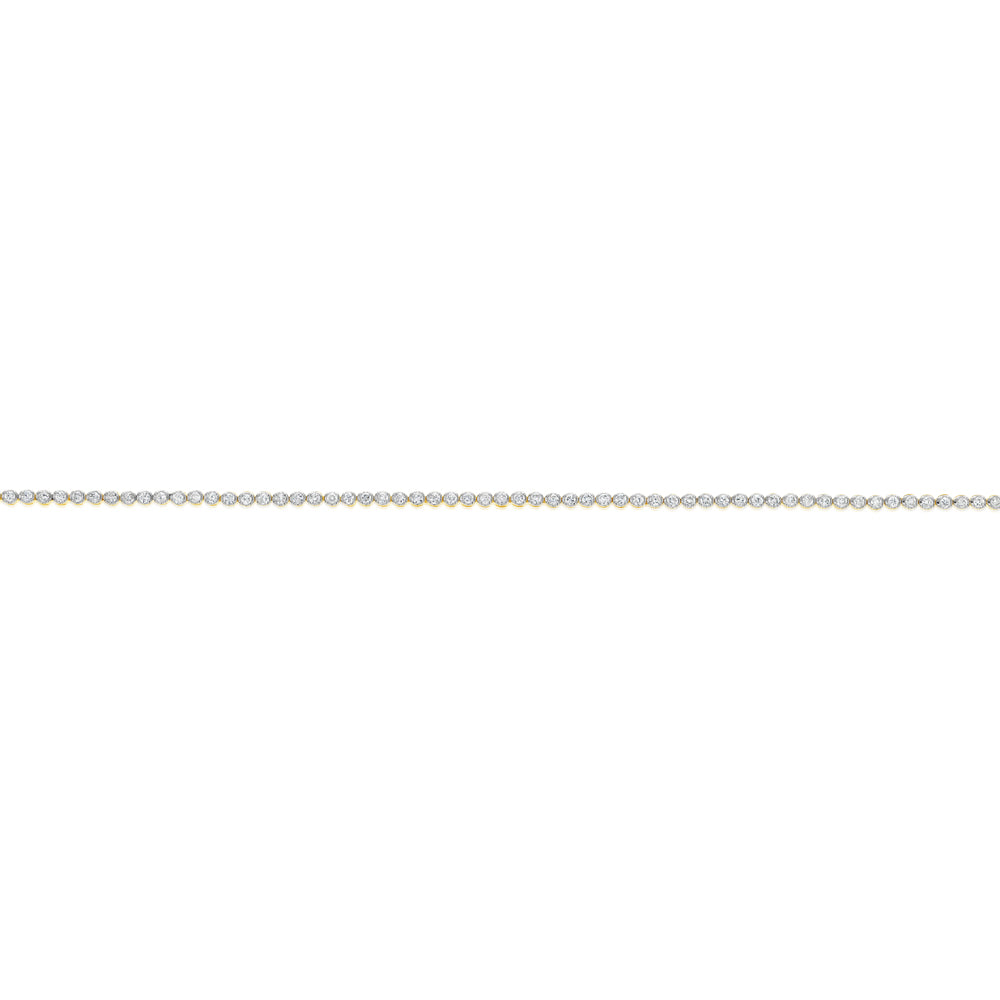 1 Carat Diamond Tennis Bracelet in 10ct Yellow Gold - Image 2