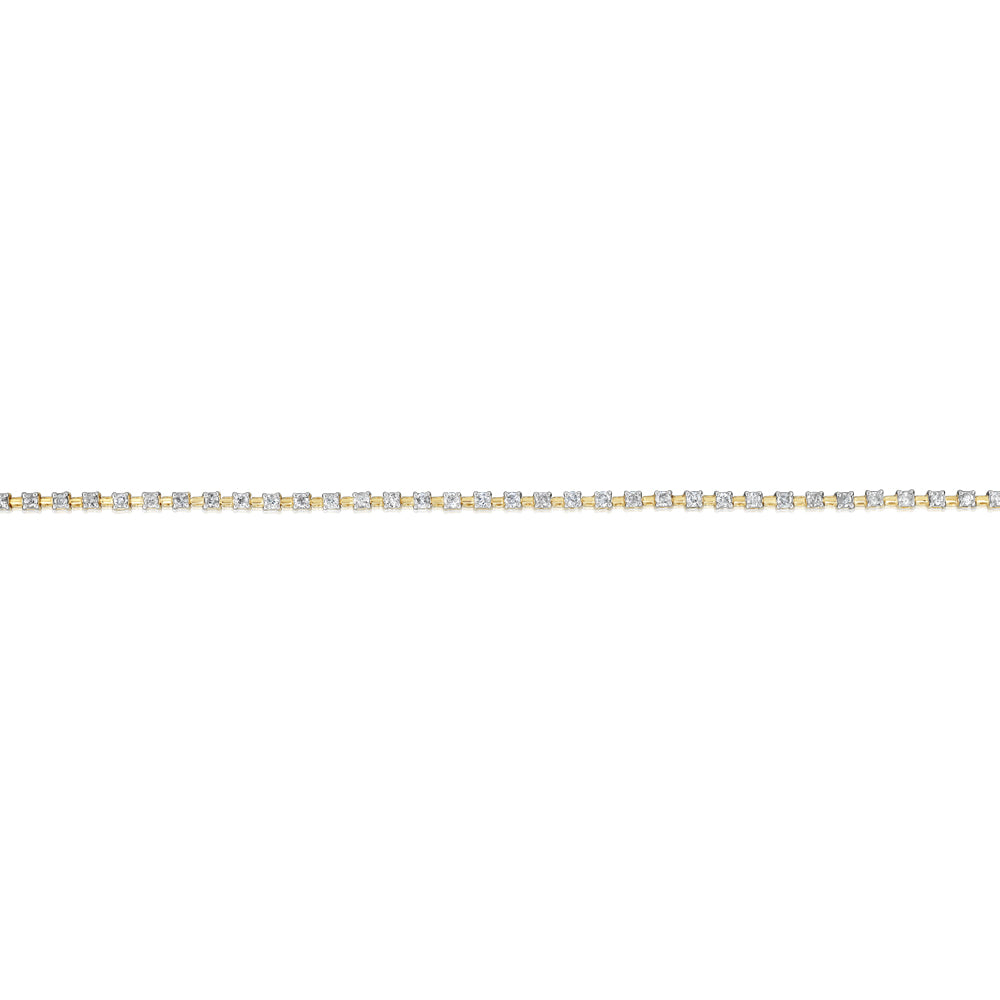 1 Carat Diamond Tennis Bracelet in 9ct Yellow Gold - Image 5