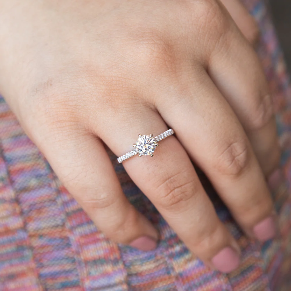 18ct White Gold 1.10 Carat Solitaire with 1.00 Carat Certified Centre Diamond - Image 3