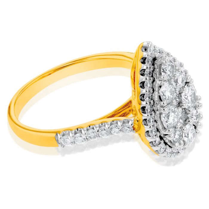 9ct Yellow Gold 2 Carat Luminesce Laboratory Grown Diamond Ring - Image 2