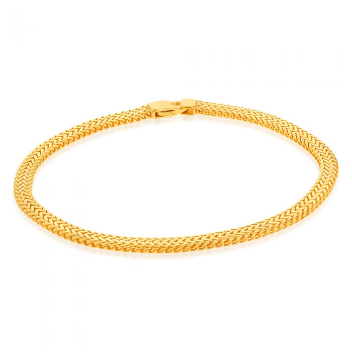 9ct Yellow Gold Fancy 19.10cm Bracelet
