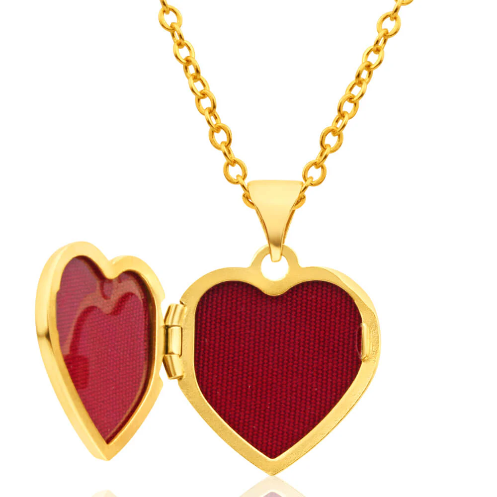 9ct Yellow Gold 'Mum' Floral Heart Locket - Image 2