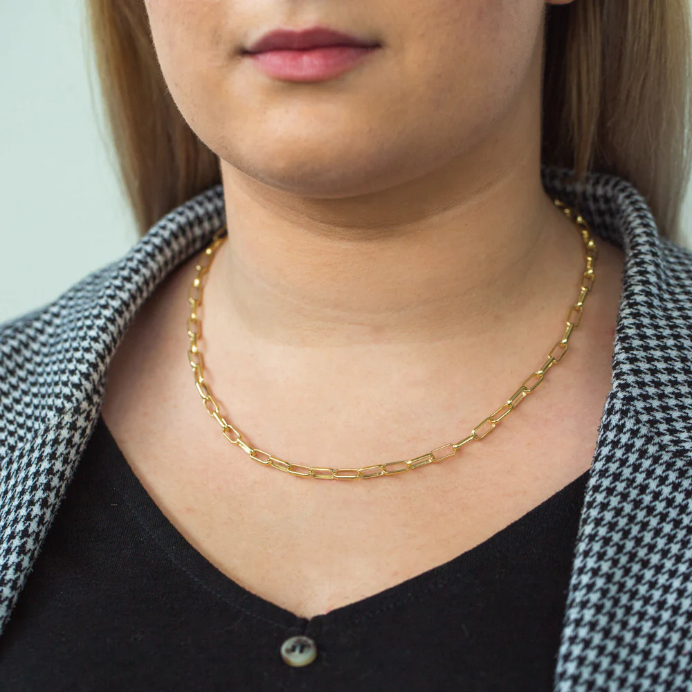 9ct Yellow Gold Silver Filled Long Belcher 50cm Chain - Image 3