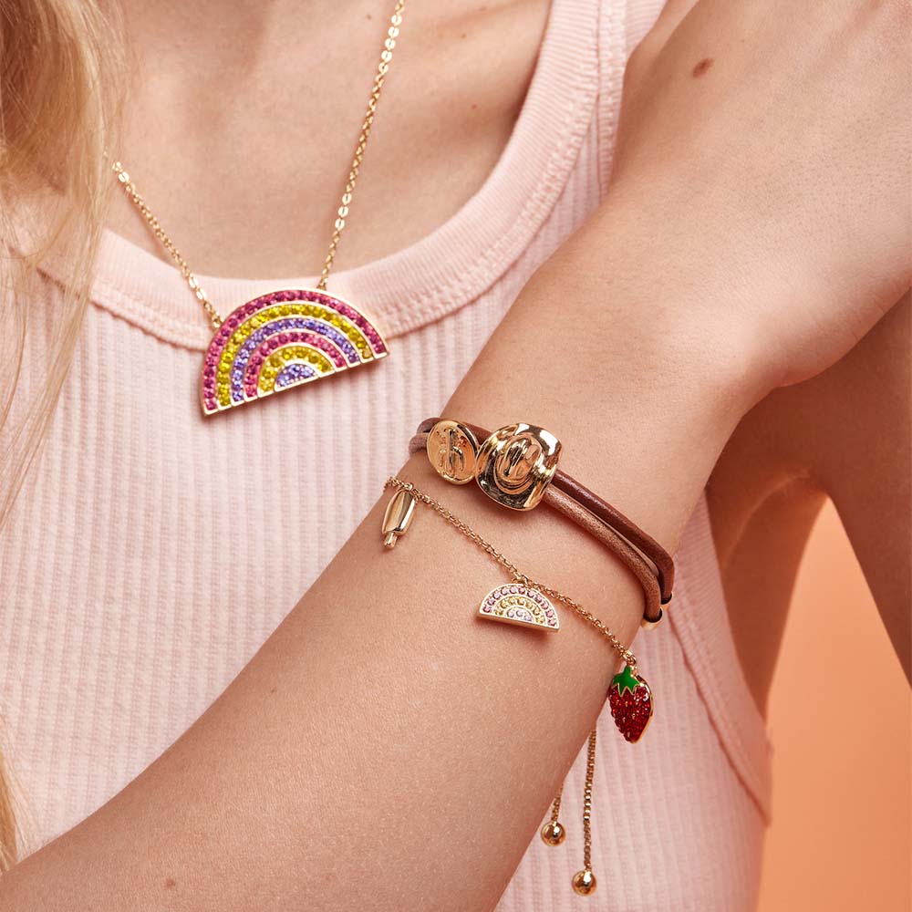 Couture Kingdom Disney Streets Paddle Pop Gold Plated Stainless Steel Charm 16+3cm Bracelet - Image 3
