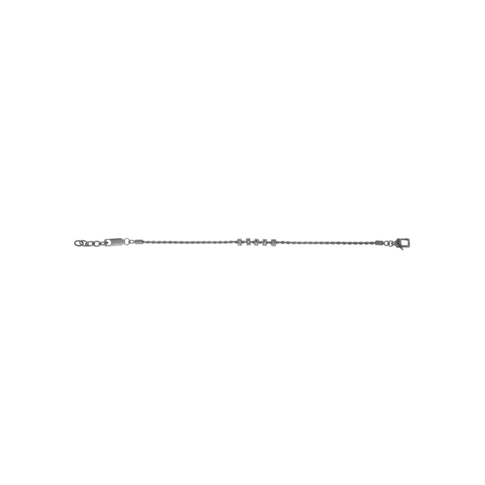 Emporio Armani Gunmetal And Stainless Steel Rondelle Bracelet - Image 4