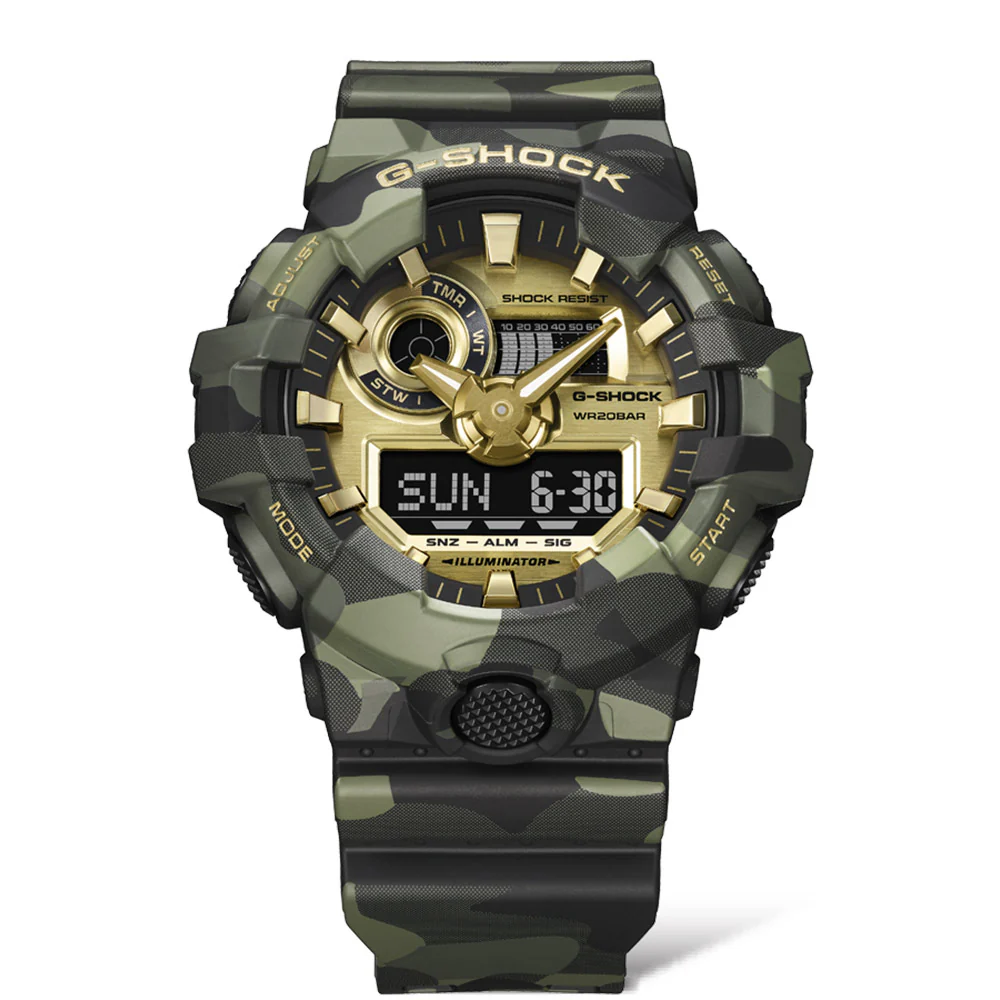 G-Shock Camo & Gold GA700CMG-3A