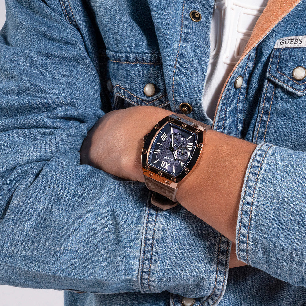 Guess GW0568G1 Falcon Brown Silicone Mens Watch - Image 9