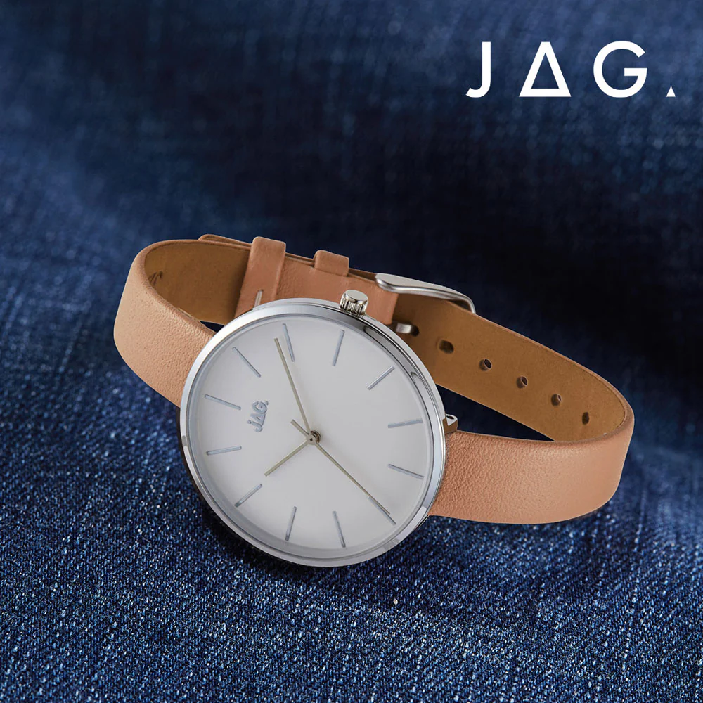 Jag Julia J2253 Nude Leather Womens Watch