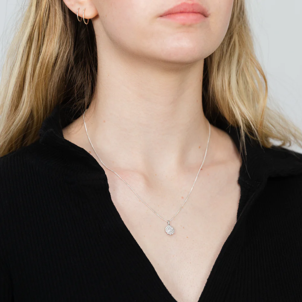 Luminesce Lab Grown 1/4 Carat Diamond in Sterling Silver Pendant on Chain - Image 2