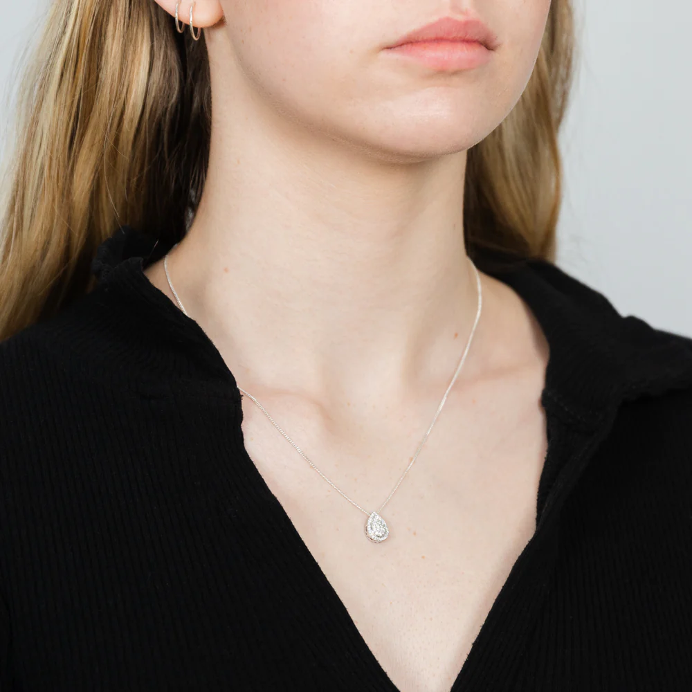 Luminesce Lab Grown 1/4 Carat Diamond in Sterling Silver Pendant on Chain - Image 2