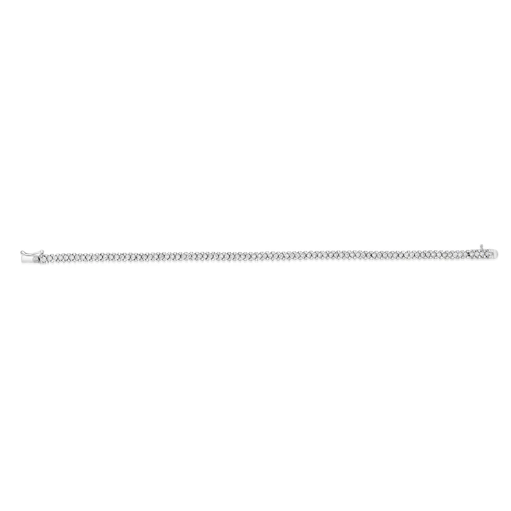 Luminesce Lab Grown 1 Carat Diamond Bracelet in Sterling Silver - Image 2