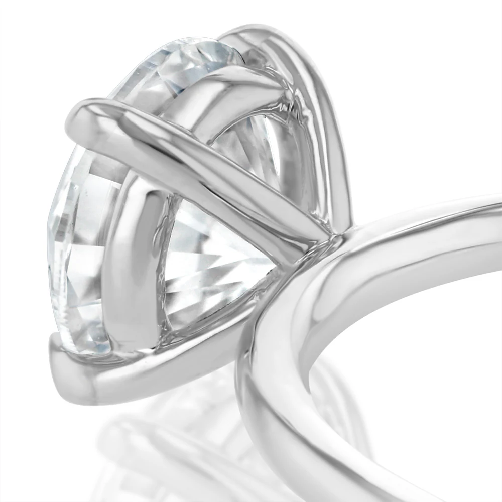 Luminesce Lab Grown 1 Carat Diamond Solitaire Ring in 9ct White Gold - Image 3