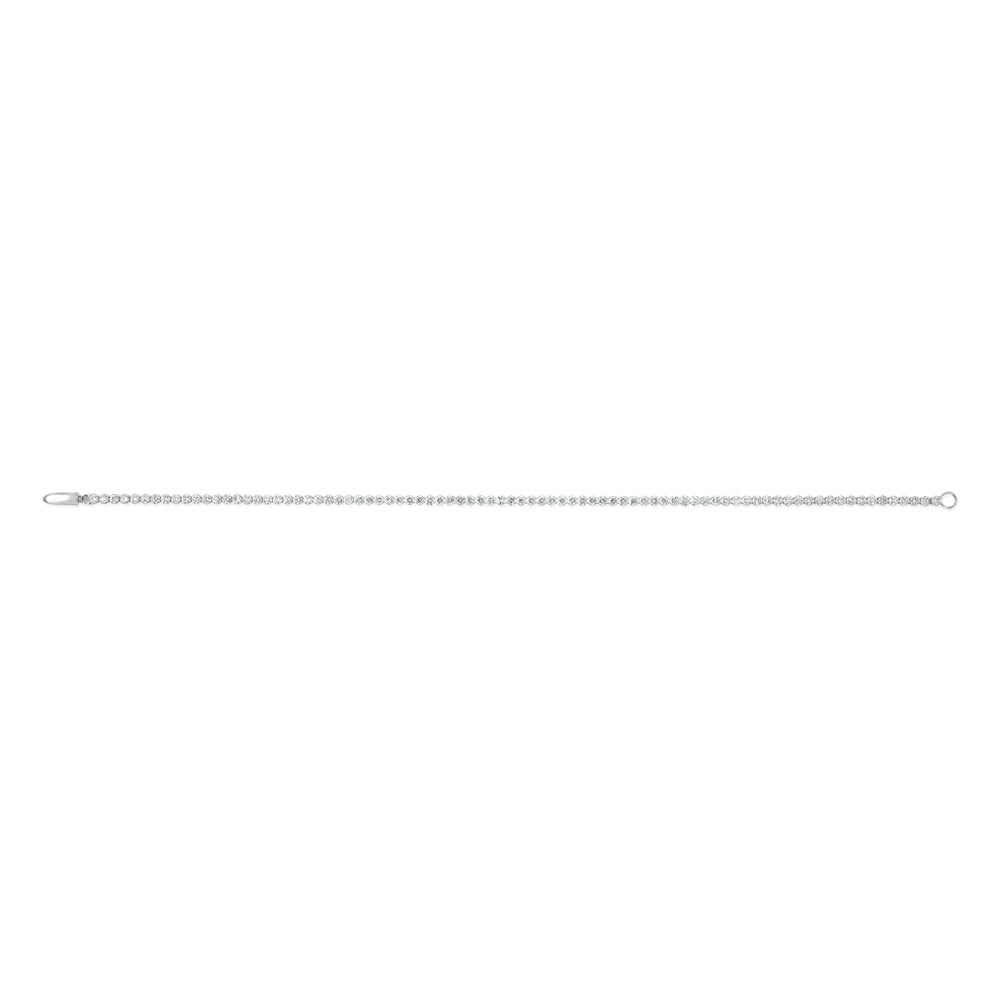 Luminesce Lab Grown 2 Carat Diamond Tennis Bracelet in 10ct White Gold - Image 5