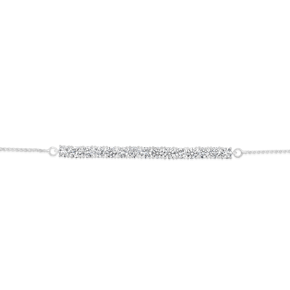 Luminesce Lab Grown 3 Carat Diamond Bolo Bracelet in Sterling Silver - Image 2