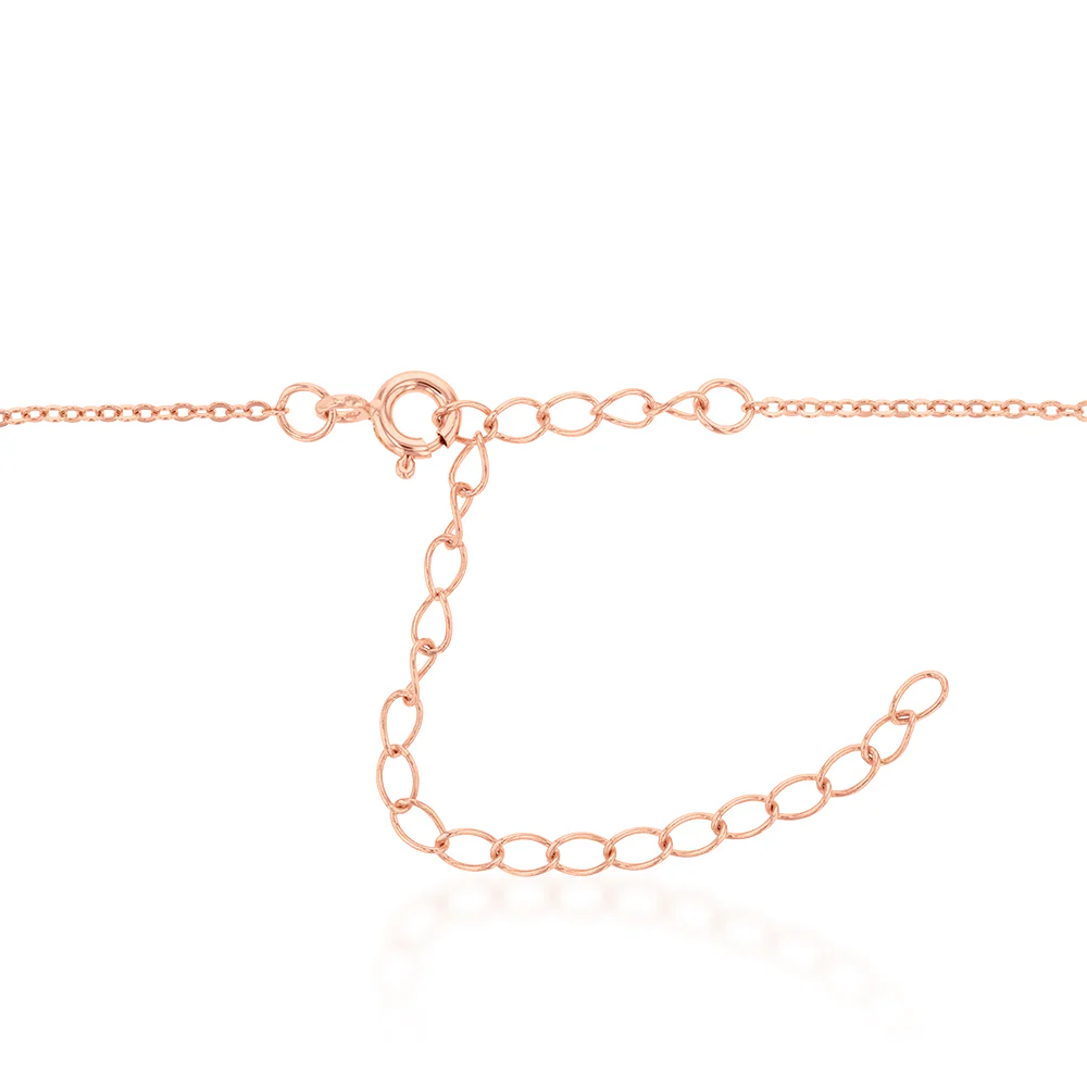 Rose Gold Plated Sterling Silver Fancy Choker Chain - Image 2
