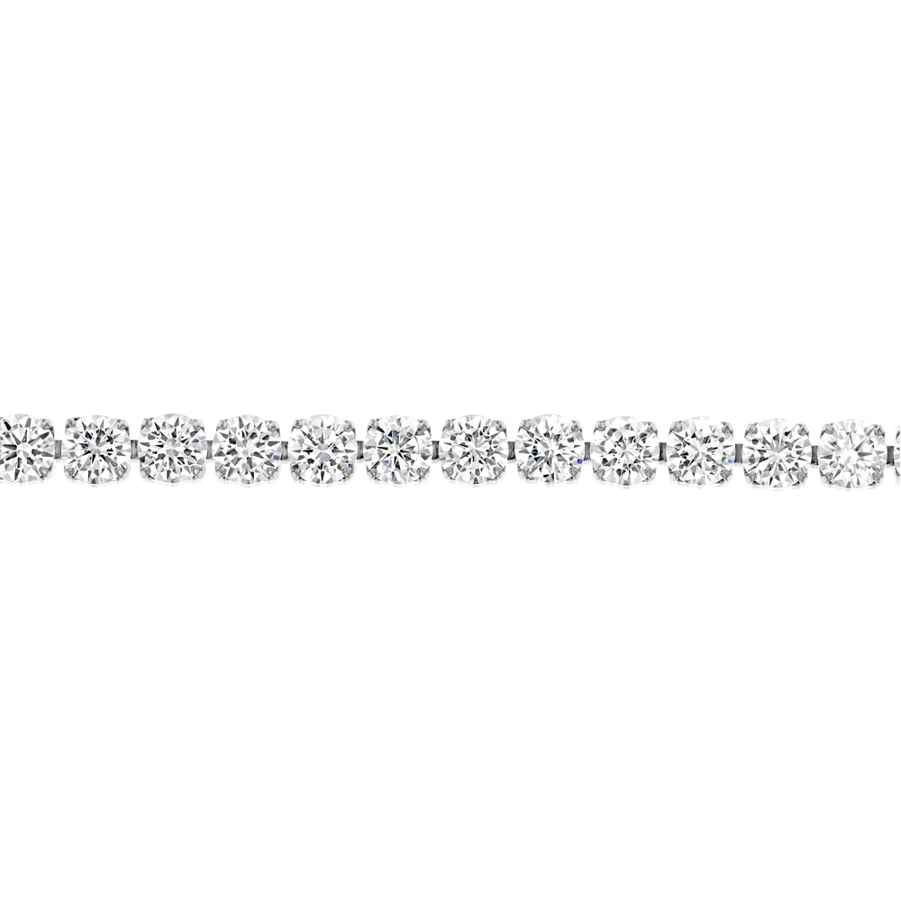 Stainless Steel 4mm Cubic Zirconia Tennis Bracelet - Image 3