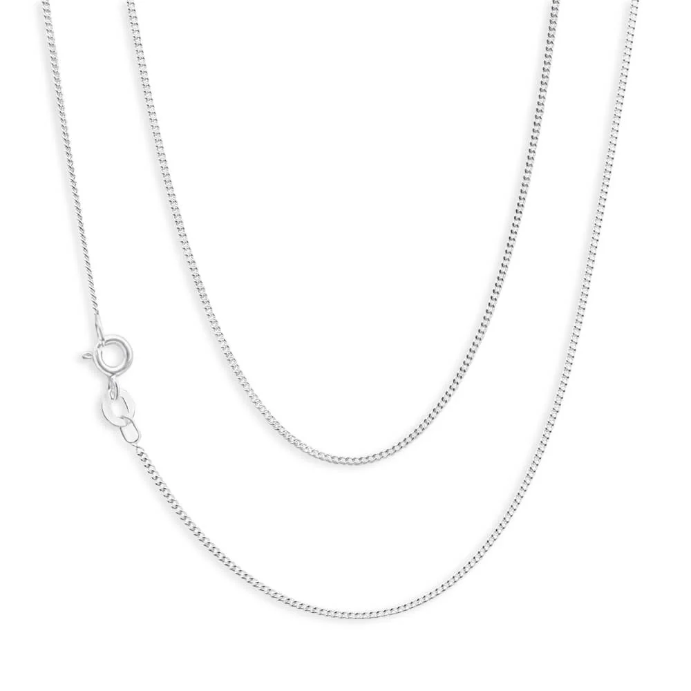 Sterling Silver 50cm 40 Gauge Dicut Curb Chain - Image 5