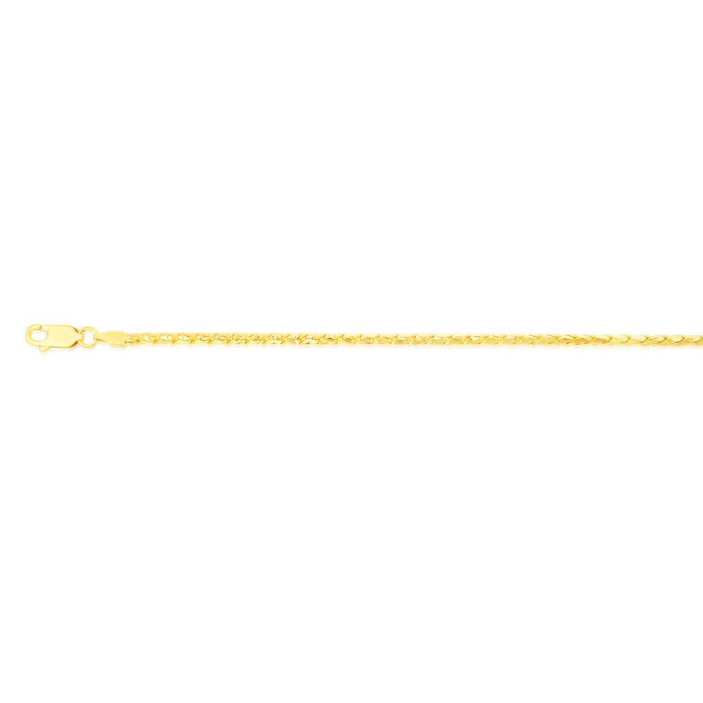 Sterling Silver Gold Plated Fancy 17.5+3cm Bracelet - Image 2
